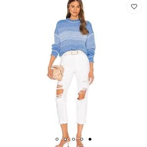 Pistola Presley High Rise Relaxed Roller Jean in Blizzard